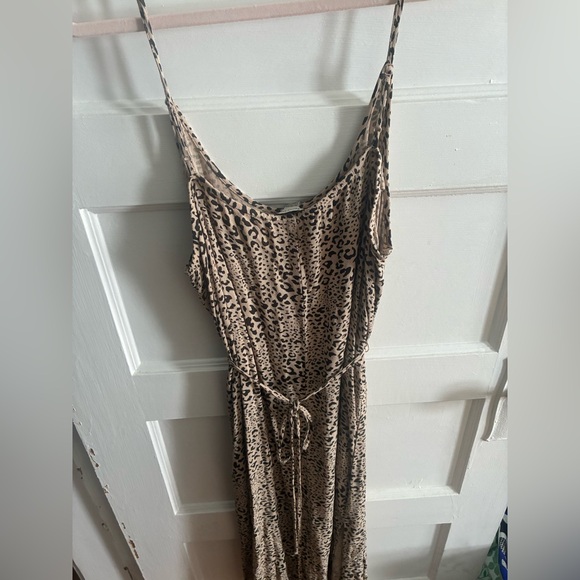 XXL American Eagle Outfitters Cheetah Slip Midi Dress - Picture 2 of 4